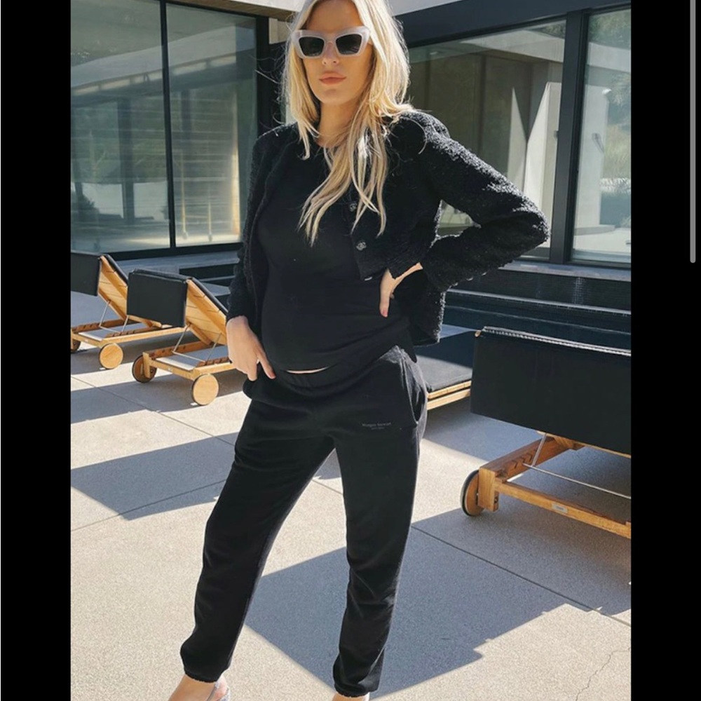 Morgan Stewart Sport Black Sweatpants